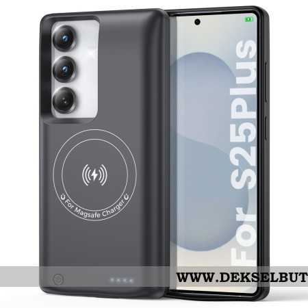 10000mah Batterideksel Til Samsung Galaxy S25 Plus / S24 Plus Med Lader Og Magnetisk Feste