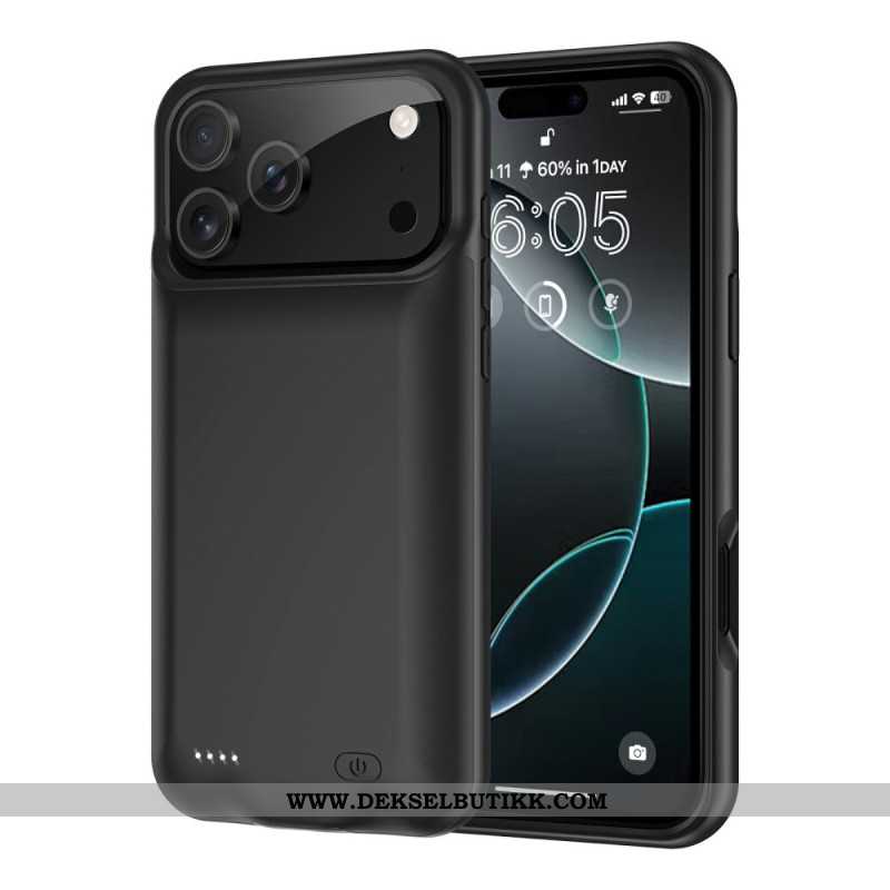 6000mah Powerbank-deksel For iPhone 17 Pro Max Med Forsterket Beskyttelse