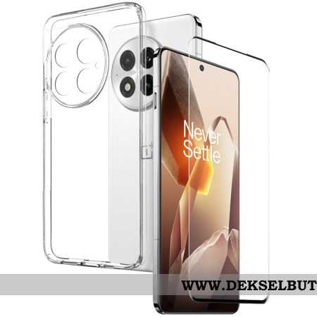 Deksel Oneplus 13 2-i-1. Klar Skjermbeskytter Med Herdet Glass