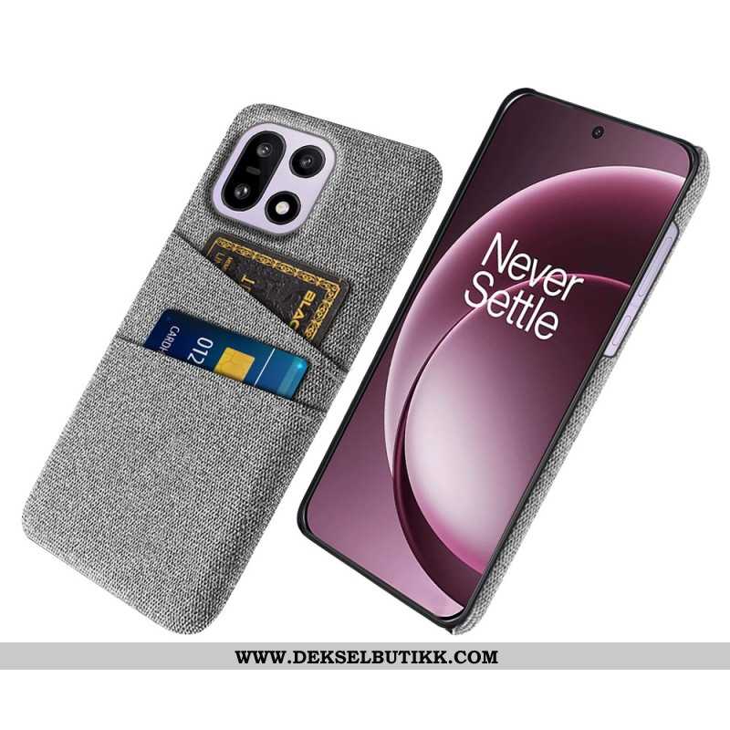 Deksel Oneplus 15 Kortholder I Stoff Beskyttelse Deksel