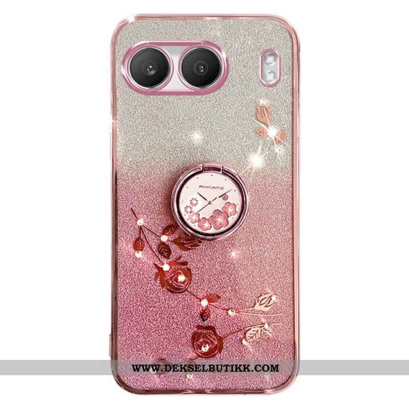 Deksel Oneplus Nord 4 Kadem Paljetter Og Rhinestones Ringholder Beskyttelse Deksel