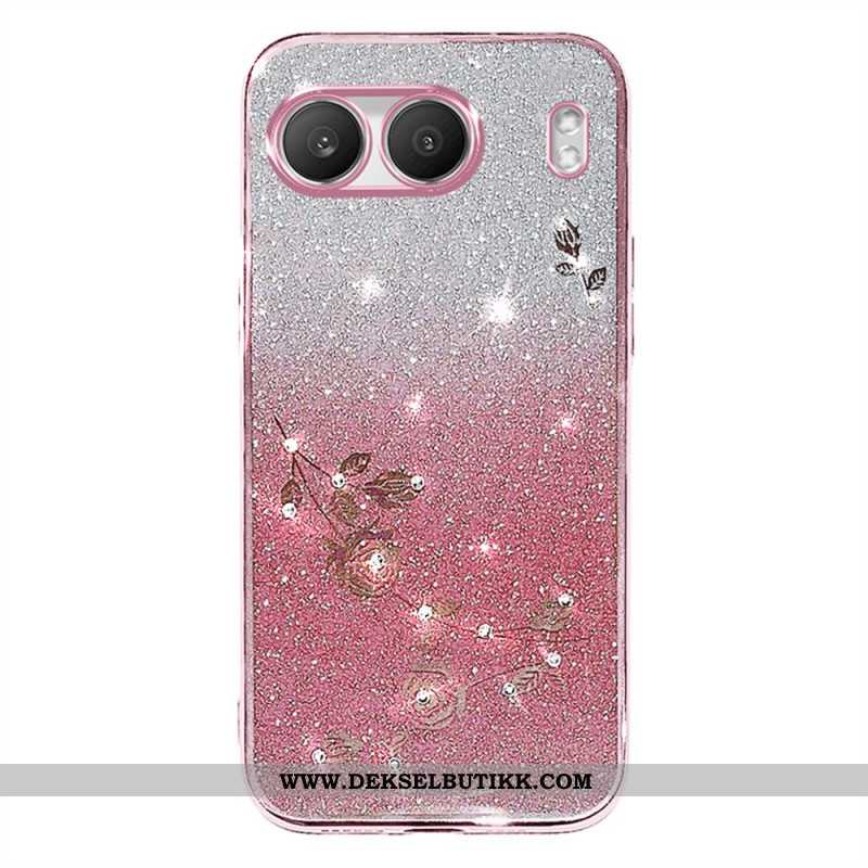 Deksel Oneplus Nord 4 Kadem-paljetter Og Rhinestones Beskyttelse Deksel