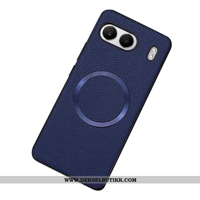 Deksel Oneplus Nord 4 Litchi-skinn Kompatibel Med Magsafe Beskyttelse Deksel