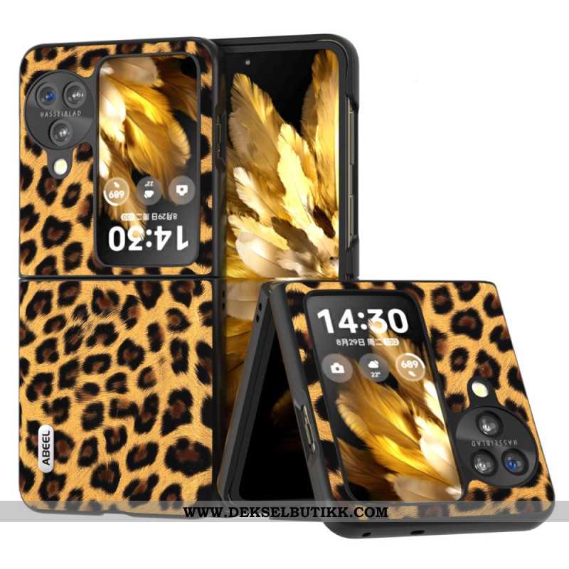 Deksel Oppo Find N3 Flip Leopardmønster Abeel