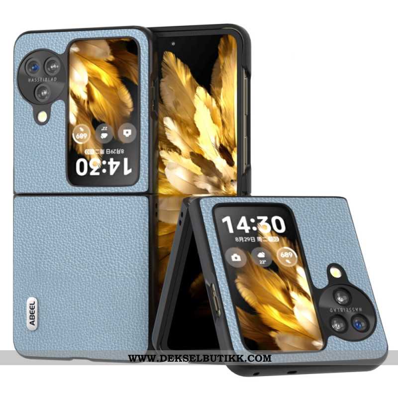 Deksel Oppo Find N3 Flip Mobildeksel Litchi Kunstskinn Abeel