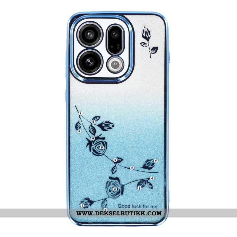 Deksel Oppo Find X9 5g Kadem Blomster Og Paljetter