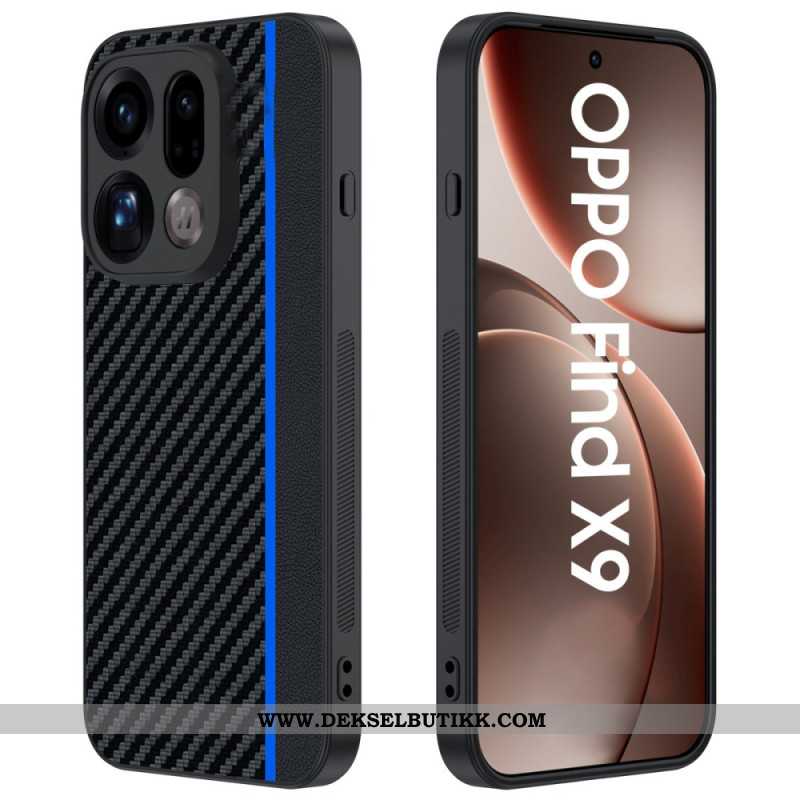 Deksel Oppo Find X9 5g Karbonfibertekstur