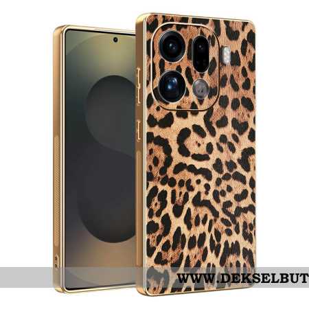 Deksel Oppo Find X9 Pro 5g Leopardmønster Med Gullfinish