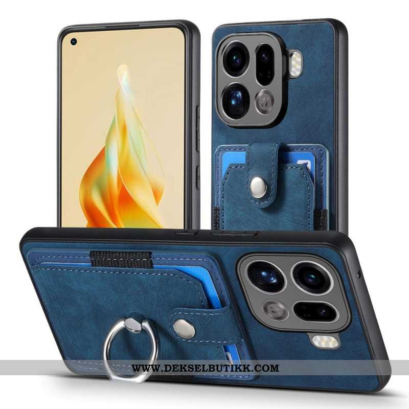 Deksel Oppo Find X9 Pro 5g Mobildeksel Kortholder Og Ring