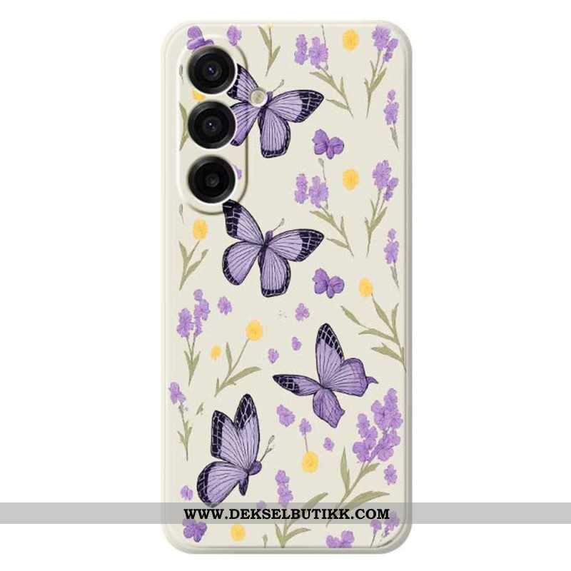 Deksel Samsung Galaxy A17 4g / 5g Lilla Sommerfugler