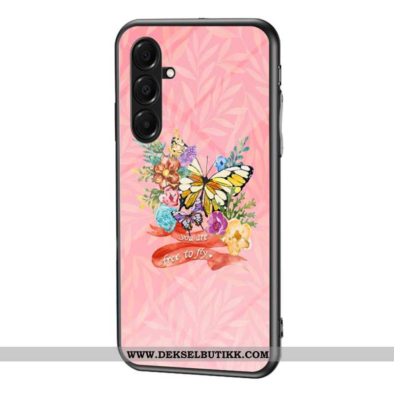 Deksel Samsung Galaxy A17 4g / 5g Sommerfugler I Herdet Glass