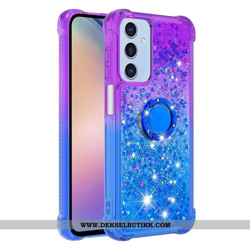 Deksel Samsung Galaxy A17 4g / 5g Støtte For Glittergradientring Beskyttelse Deksel