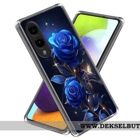 Deksel Samsung Galaxy S25 5g Edge Blå Roser Beskyttelse Deksel