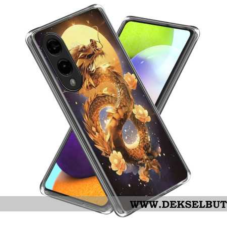 Deksel Samsung Galaxy S25 5g Edge Gyllen Drage Beskyttelse Deksel