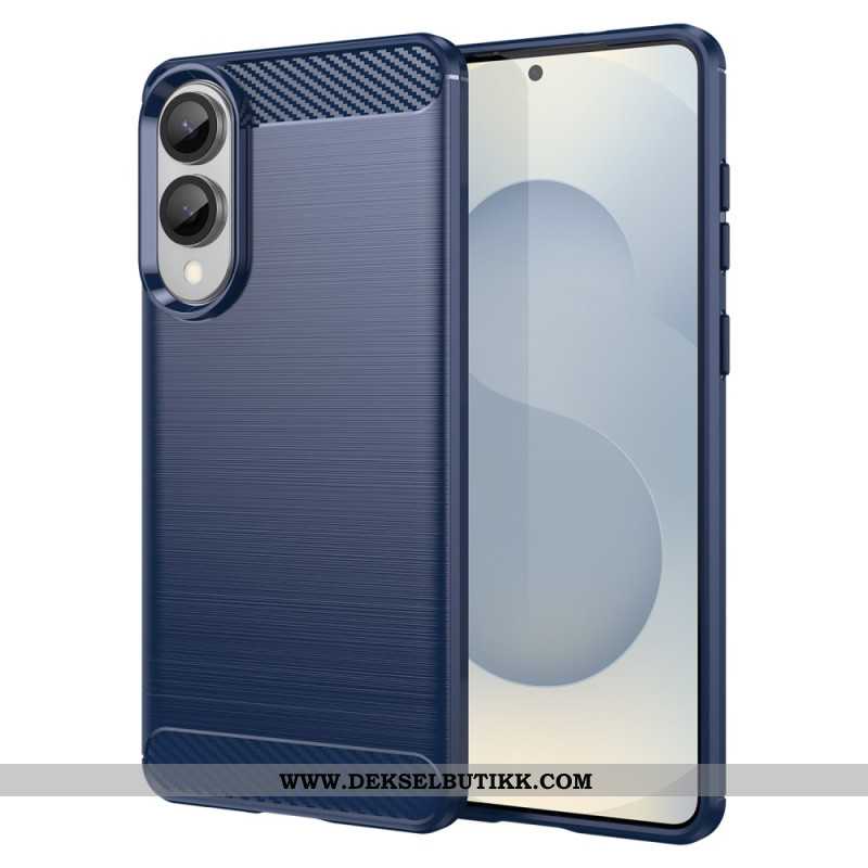 Deksel Samsung Galaxy S25 5g Edge Mobildeksel Børstet Karbonfiber