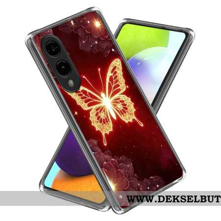 Deksel Samsung Galaxy S25 5g Edge Mobildeksel Gyllen Sommerfugl