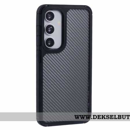 Deksel Samsung Galaxy S25 5g Gjennomsiktig Karbonfibertekstur