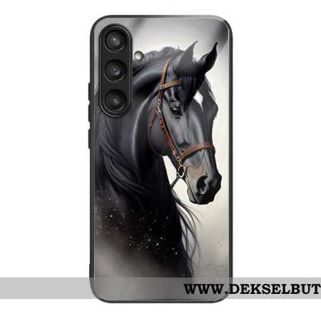 Deksel Samsung Galaxy S25 5g Grå Hest I Herdet Glass