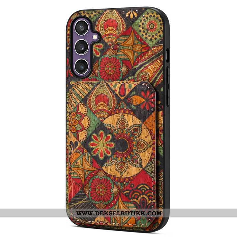 Deksel Samsung Galaxy S25 5g Mobildeksel Blomsterkortholder Og Stativ