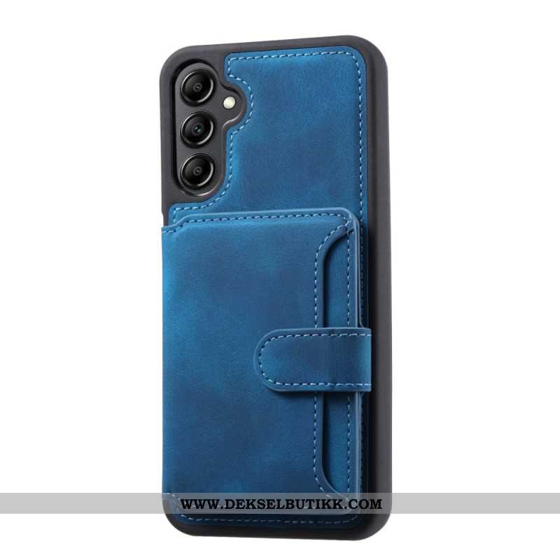 Deksel Samsung Galaxy S25 5g Mobildeksel Lommebok Med Semsket Skinneffekt