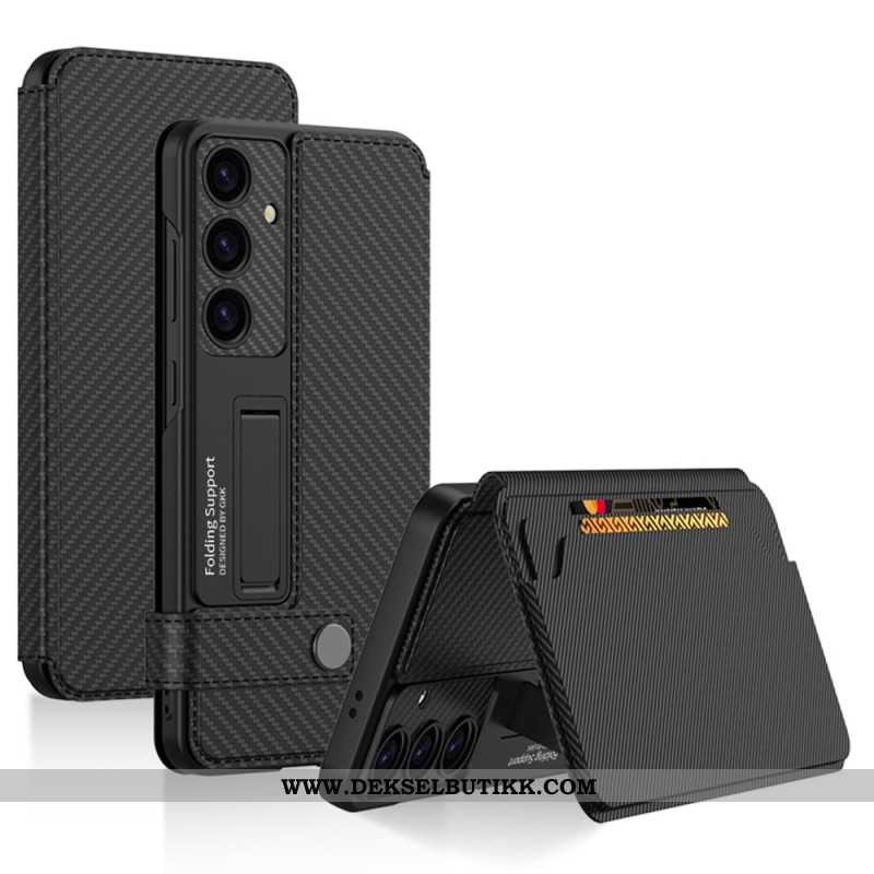 Deksel Samsung Galaxy S25 5g Premium Kortholder Og Stativ