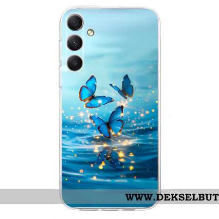 Deksel Samsung Galaxy S25 Fe Blå Sommerfugler