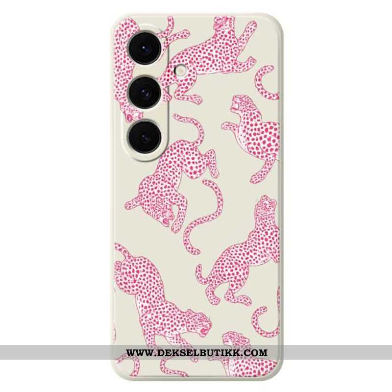 Deksel Samsung Galaxy S25 Fe Rosa Leopardsilikon Beskyttelse Deksel