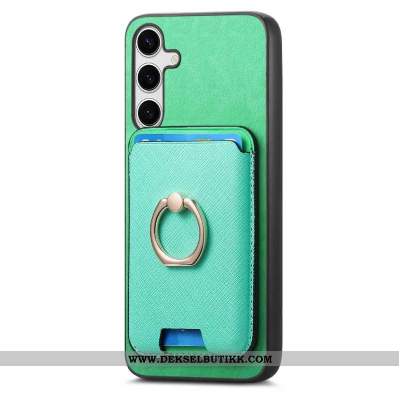 Deksel Samsung Galaxy S25 Plus 5g Avtakbar Magnetisk Kortholder Beskyttelse Deksel