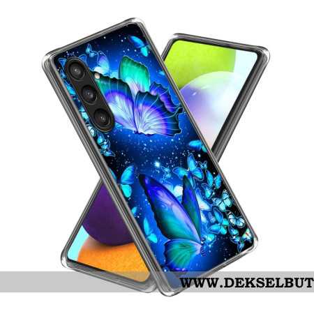 Deksel Samsung Galaxy S25 Plus 5g Blå Sommerfugler