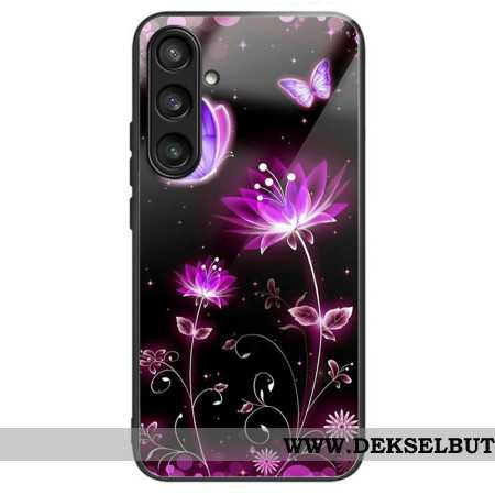 Deksel Samsung Galaxy S25 Plus 5g Mobildeksel Blomster Og Sommerfugler I Herdet Glass