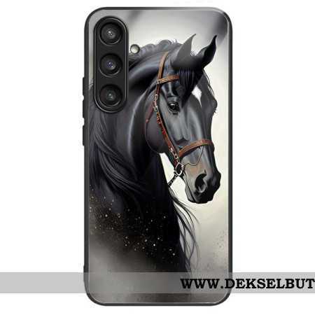 Deksel Samsung Galaxy S25 Plus 5g Mobildeksel Grå Hest I Herdet Glass