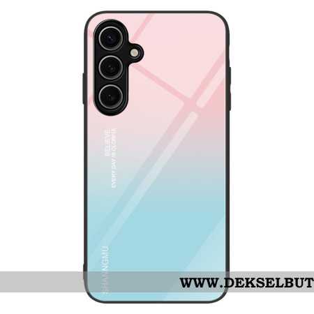 Deksel Samsung Galaxy S25 Plus 5g Mobildeksel Rosa Og Blå Gradient I Herdet Glass