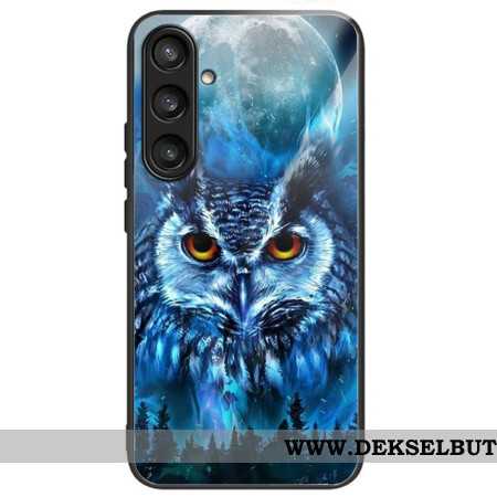 Deksel Samsung Galaxy S25 Plus 5g Ugle I Herdet Glass Med Måne