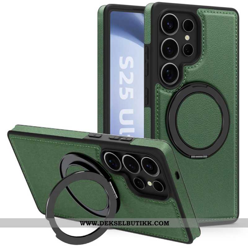Deksel Samsung Galaxy S25 Ultra 5g Magnetisk Med Roterende Stativ Beskyttelse Deksel