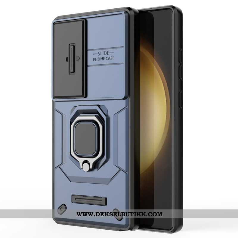 Deksel Samsung Galaxy S25 Ultra 5g Mobildeksel Slitesterk Ring Med Linsebeskytter
