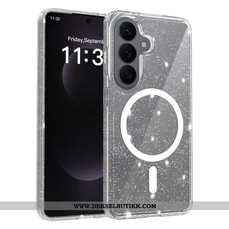 Deksel Samsung Galaxy S26 Glitter Magnetisk Lommebok