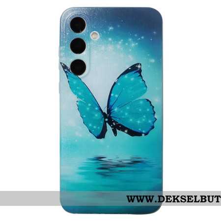 Deksel Samsung Galaxy S26 Mobildeksel Blå Sommerfugl