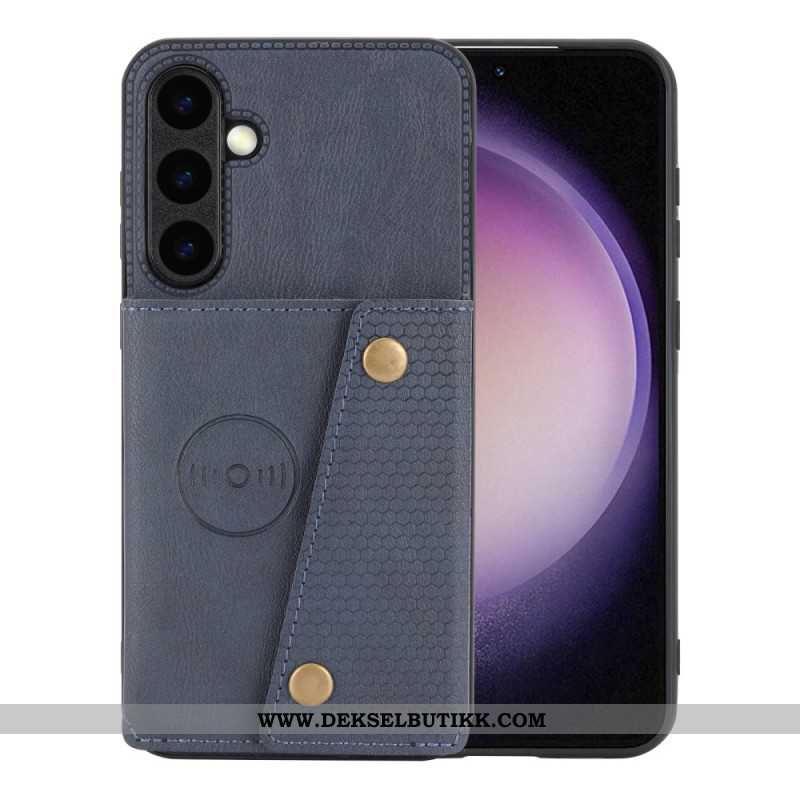 Deksel Samsung Galaxy S26 Mobildeksel Kortholder I Skinneffekt