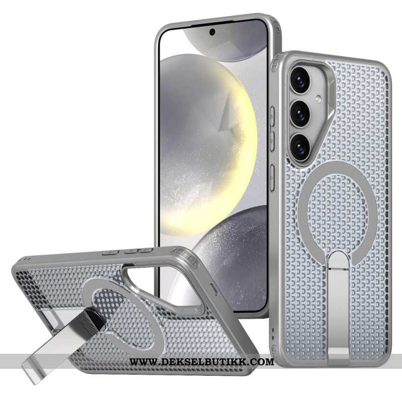 Deksel Samsung Galaxy S26 Plus Magnetisk Rutenetttekstur