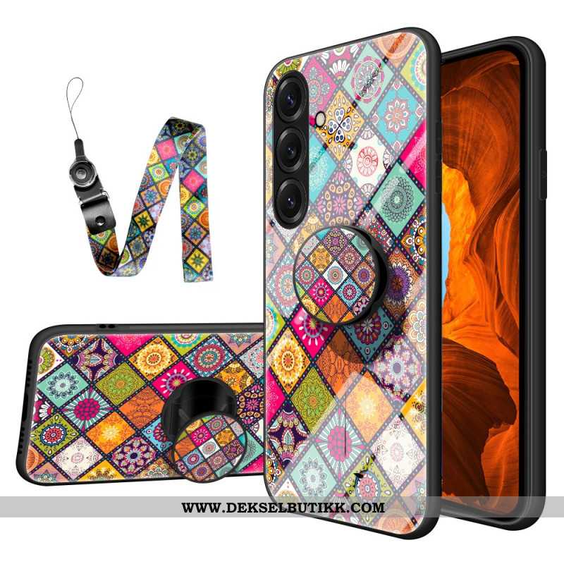 Deksel Samsung Galaxy S26 Plus Ringholder Og Lappeteppe-snor