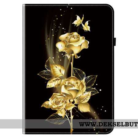 Deksel Samsung Galaxy Tab S10 Fe Plus Mobildeksel Gyldne Roser