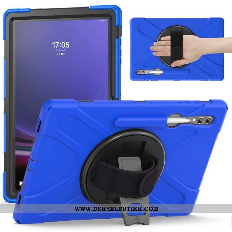 Deksel Samsung Galaxy Tab S10 Ultra Mobildeksel Trippel Beskyttelsesstropp Og Stativ