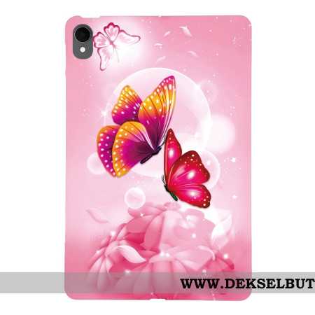 Deksel Samsung Galaxy Tab S11 Rosa Sommerfugler