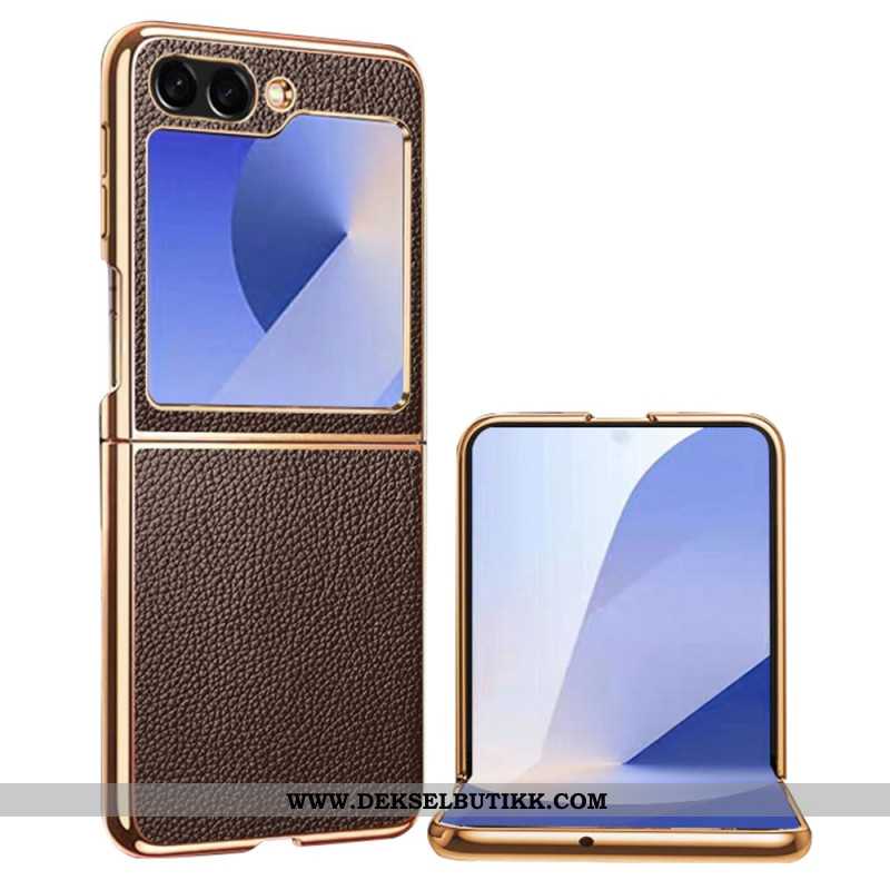 Deksel Samsung Galaxy Z Flip 7 Fe Ekte Skinn