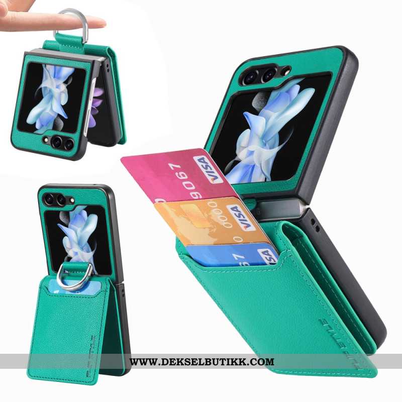 Deksel Samsung Galaxy Z Flip 7 Fe Kortholderstativ Og Ring Beskyttelse Deksel