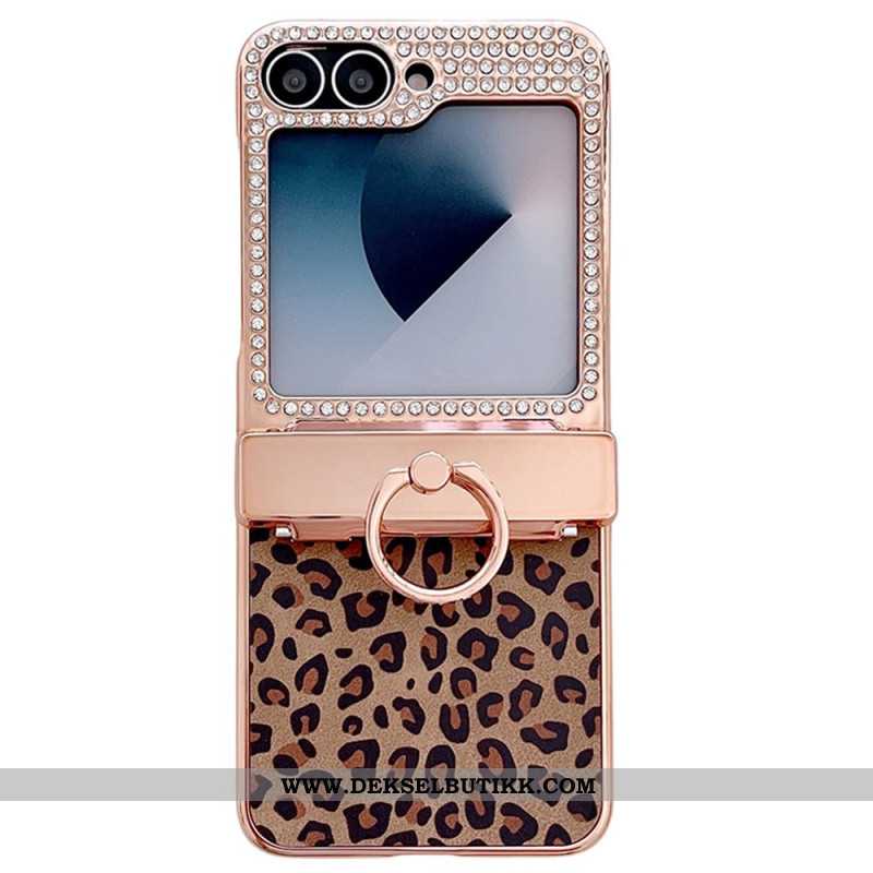 Deksel Samsung Galaxy Z Flip 7 Fe Leoparddesign Beskyttelse Deksel