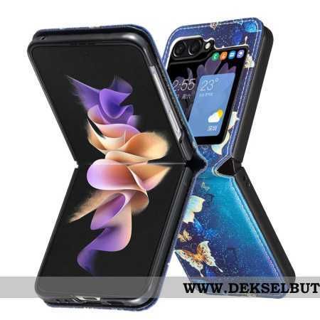 Deksel Samsung Galaxy Z Flip 7 Fe Mobildeksel Gullsommerfugler