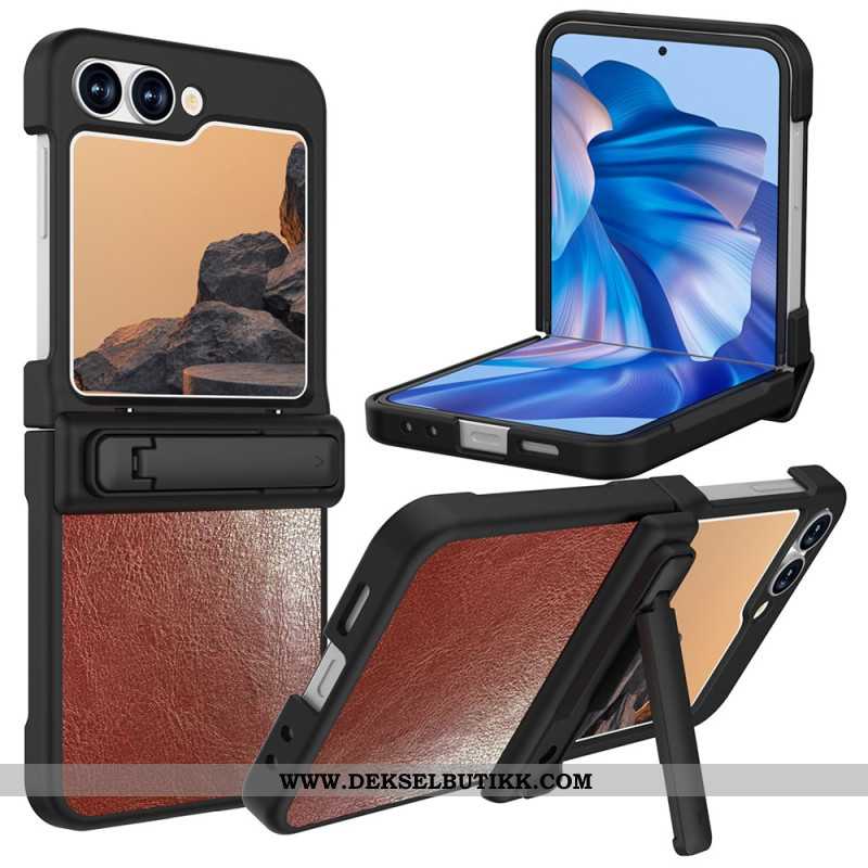 Deksel Samsung Galaxy Z Flip 7 Fe Mobildeksel Læreffekt Med Stativ