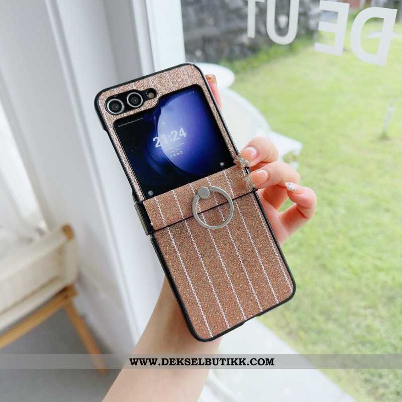 Deksel Samsung Galaxy Z Flip 7 Fe Mobildeksel Ring Med Stripete Design