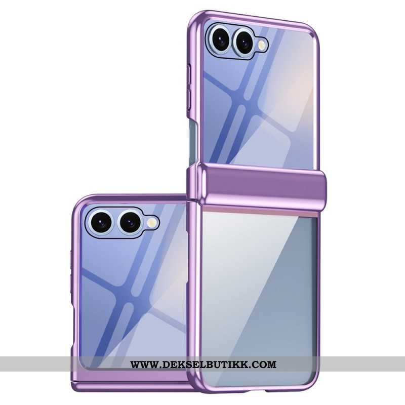 Deksel Samsung Galaxy Z Flip 7 Hengselbeskyttelse Med Metalleffekt